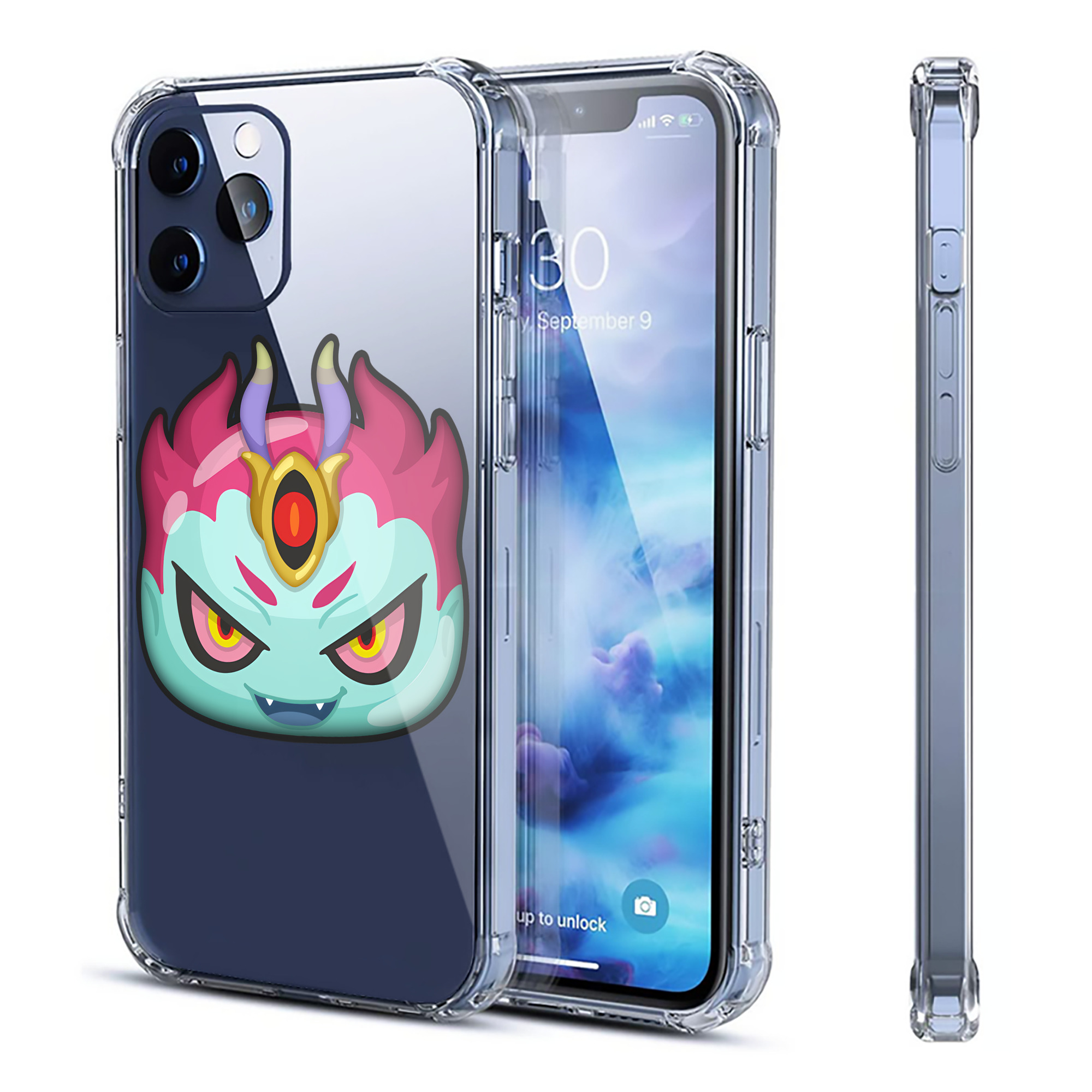 （画像用） 妖怪ウォッチ Yo-kai Watch 【iPhone 12シリーズ対応】透明スマホケース（クリアソフトケース）